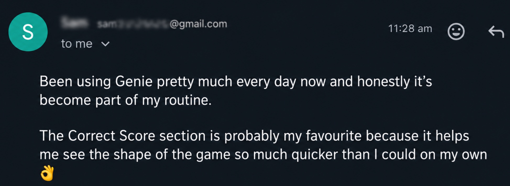 Genie testimonial 1